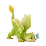 Rex The Green Dragon Mini Figurine with Butterfly