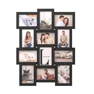 12-Pack 4x6 Collage Picture Frames in Ink Black