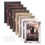 Set of 8 Rustic 4x6 Picture Frames