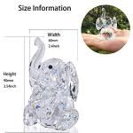 Crystal Elephant Figurine Collection and Ornaments