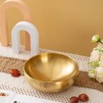 Gold Decorative Key Bowl for Entryway Table