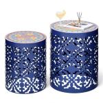 Ultym 2-Pack Vintage Scroll Metal Side Tables
