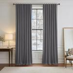 Grey Thermal Insulated Blackout Curtains - 42x84 Inches