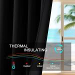 PONY DANCE Thermal Insulated Blackout Curtains - 52x63