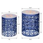 Ultym 2-Pack Vintage Scroll Metal Side Tables