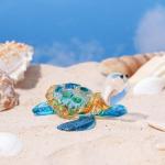Hand Blown Sea Turtle Art Glass Figurine