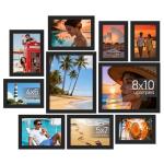 10-Pack Black Collage Photo Frames for Wall
