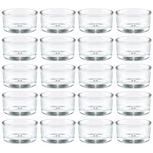 36 Clear Glass Tealight Candle Holders Set