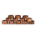 Acacia Wood Tealight Candle Holders - Set of 12