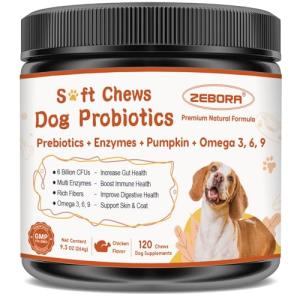 Dog Probiotics with Pumpkin & Fish Oil, 120 Chews