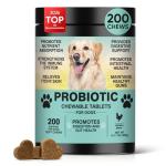 Dog Probiotic Chews for Digestive Health, 200 Ct