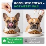 Omega 3 Fish Oil Treats for Dogs - 180 Ct