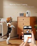 2K Pet Camera with Treat Dispenser and Speaker