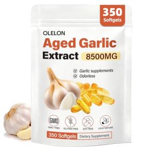Aged Garlic Extract Softgels for Heart Health