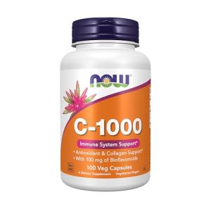 NOW Foods Vitamin C with Bioflavonoids, 100 Veg Caps