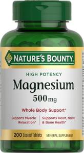 Nature's Bounty High Potency Magnesium 500 mg Tablets