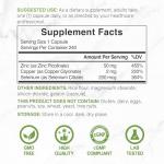 Zinc 50mg with Selenium & Copper, 240 Capsules