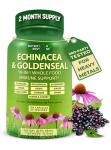 Vegan Echinacea Goldenseal Immune Support Capsules