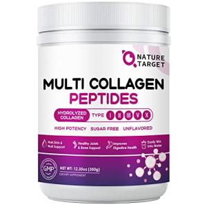 Multi Collagen Peptides with Vitamin C & Hyaluronic Acid