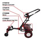 CaddyTrek R2 Black Remote Control Golf Caddy