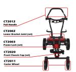 CaddyTrek R2 Red Follow Golf Caddy