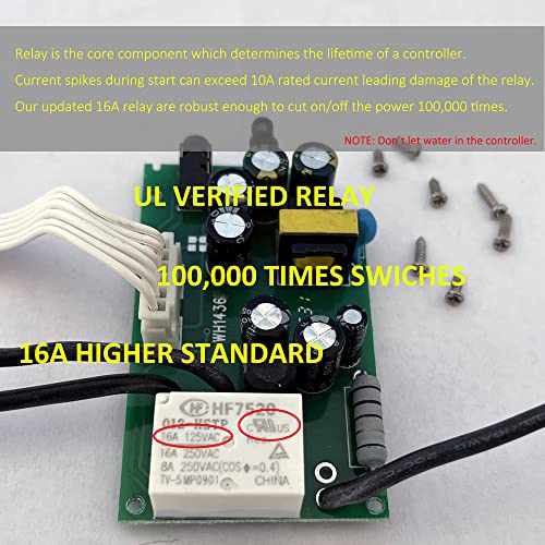 WILLHI WH1436A 110V - 240V Digital Temperature Controller Thermostat Switch NTC 10K Sensor, Improved Version