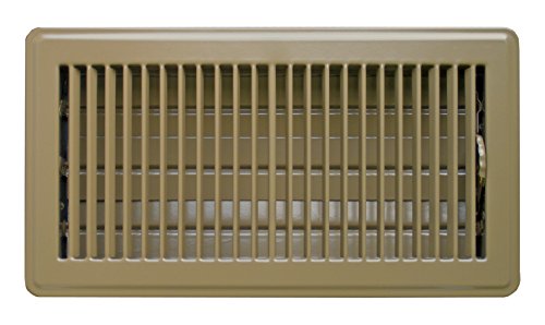 Accord ABFRBR610 Floor Register with Louvered Design, 6-Inch x 10-Inch(Duct Opening Measurements), Brown