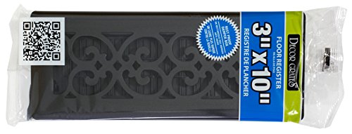 Decor Grates ST310 Classic Collection Décor Design Painted, 3x10 Inches, Floor Register