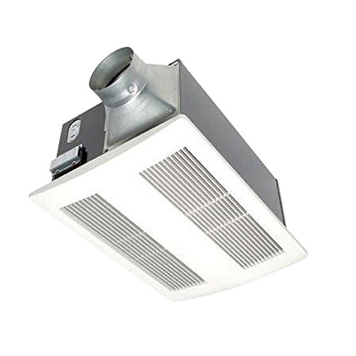 Panasonic FV-11VH2 0.6-Sone 110 CFM Energy Star Bathroom Fan with Integrated Heater, White