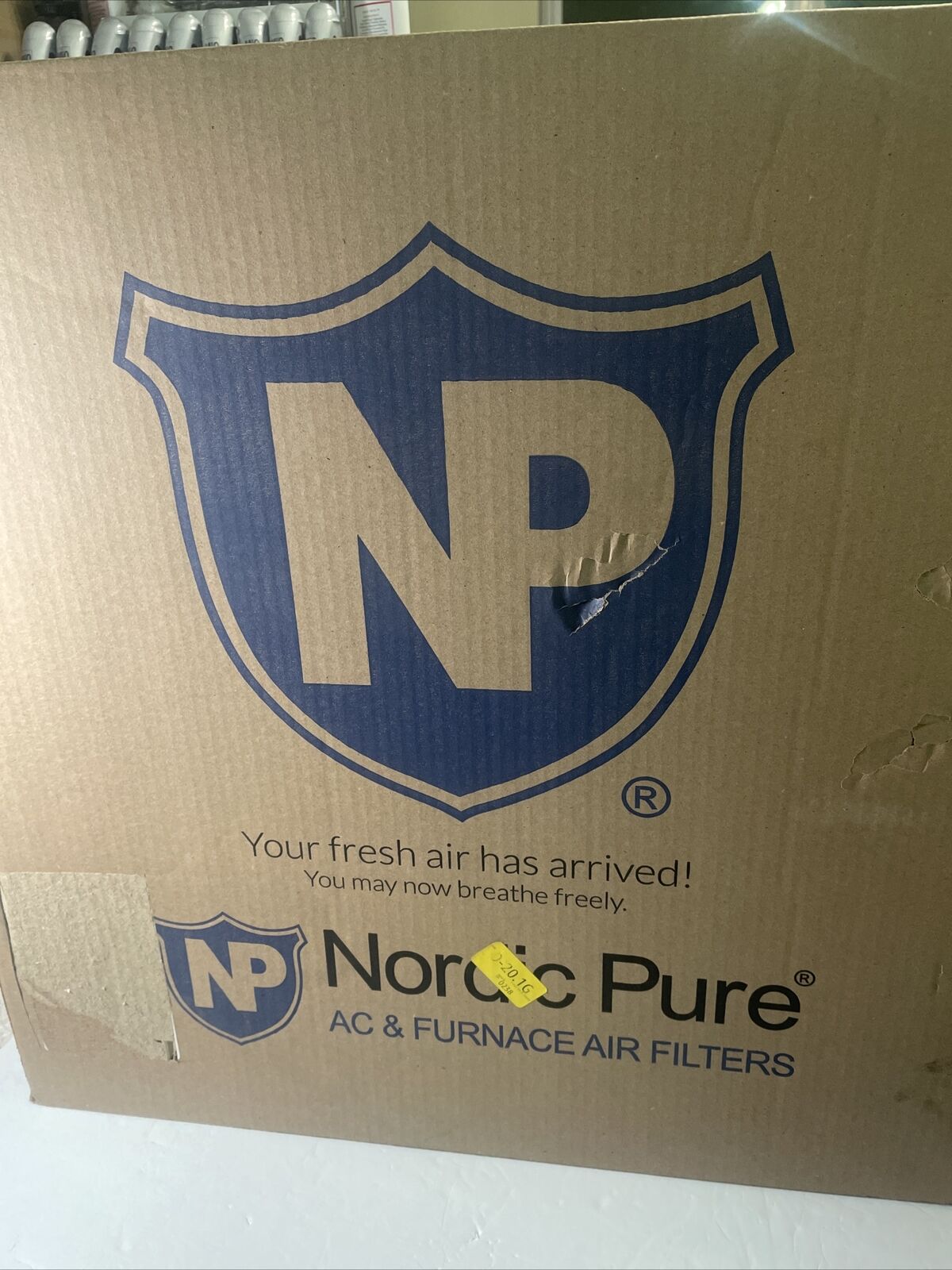 Nordic Pure 25x25x1 MERV 12 Pleated AC Furnace Air Filters 6 Pack