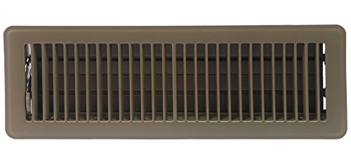 ACCORD ventilation products ABFRBR414 Floor Register with Louvered Design, 4-Inch x 14-Inch, Brown