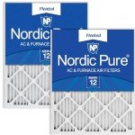 Nordic Pure 18x24x1 MERV 12 Pleated AC Furnace Air Filters 2 Pack