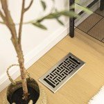 Decor Grates AJH410-NKL Floor Register, 4" x 10", Nickel