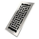 Decor Grates AJH410-NKL Floor Register, 4" x 10", Nickel