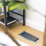 Decor Grates AJH410-NKL Floor Register, 4" x 10", Nickel