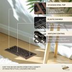 Decor Grates AJH410-RB Oriental Floor Register, 4x10 Inches, Rubbed Bronze Finish