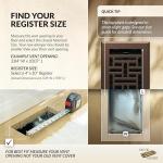 Decor Grates AJH410-RB Oriental Floor Register, 4x10 Inches, Rubbed Bronze Finish