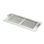 Frost King Unbreakable Heat and Air Deflector, Clear Plastic, 2 3/4” Tall, Width Adjustable 10” to 14”