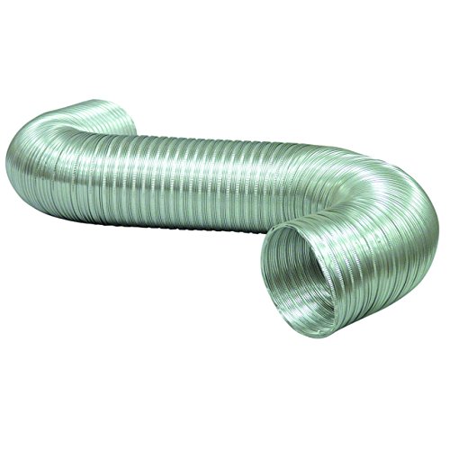 Deflecto Aluminum Duct, Semi Ridgid, Flexible, 6" x 8', Silver (A068/4-A)