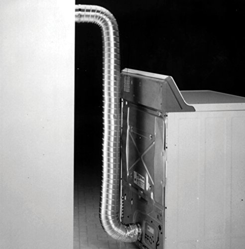 Deflecto Aluminum Duct, Semi Ridgid, Flexible, 6" x 8', Silver (A068/4-A)