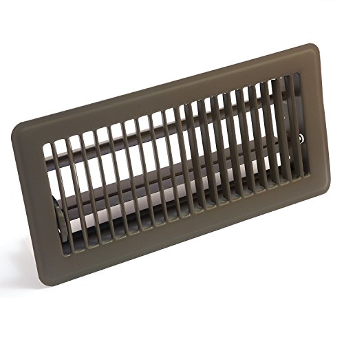 Accord ABFRBR410 Floor Register with Louvered Design, 4-Inch x 10-Inch(Duct Opening Measurements), Brown