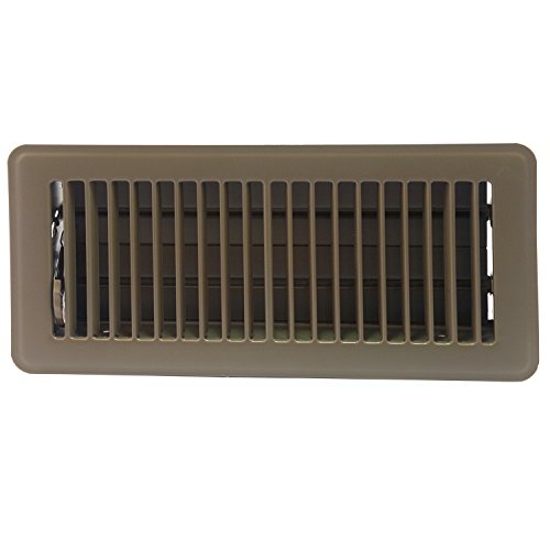 Accord ABFRBR410 Floor Register with Louvered Design, 4-Inch x 10-Inch(Duct Opening Measurements), Brown
