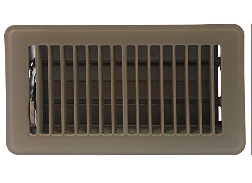 Accord ABFRBR48 Floor Register with Louvered Design, 4-Inch x 8-Inch(Duct Opening Measurements), Brown