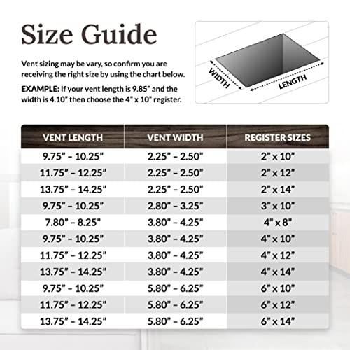 Decor Grates AJH412-NKL Oriental Floor Register, 4x12 Inches, Brushed Nickel