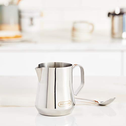 De'Longhi Milk Frothing Jug, 350ml Stainless Steel