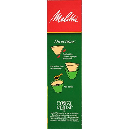Melitta #4 Natural Brown Coffee Filters, 2 Packs