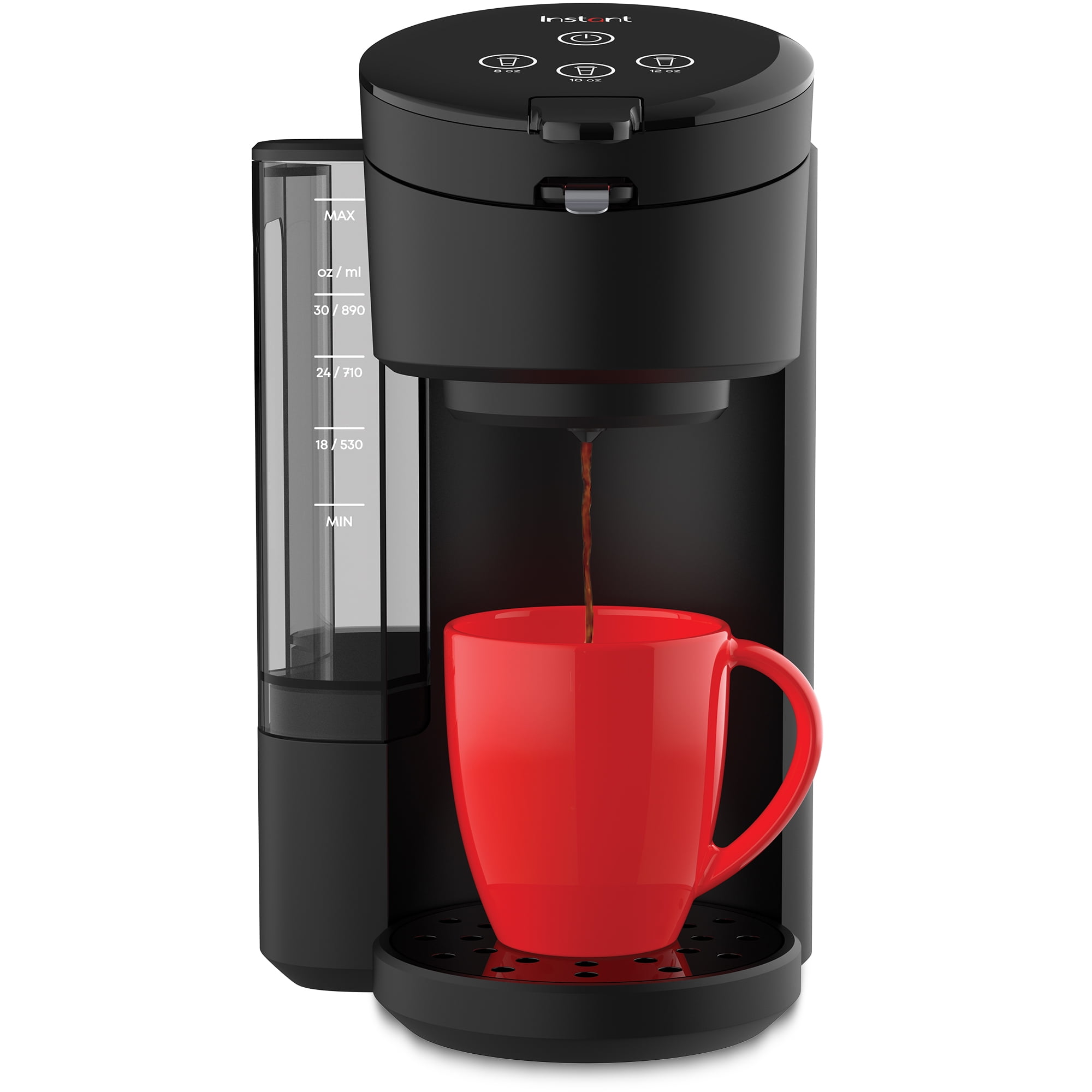 Black 2-in-1 Single Serve Coffee Maker