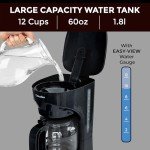 Mueller 12-Cup Drip Coffee Maker: Auto Warm Feature, Anti-Drip