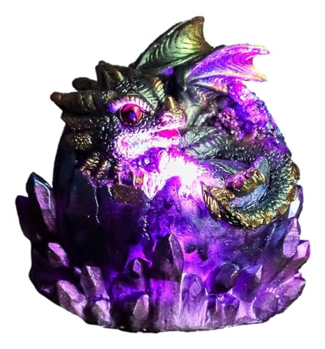 Green Earth Terra Dragon in Twilight Egg Figurine