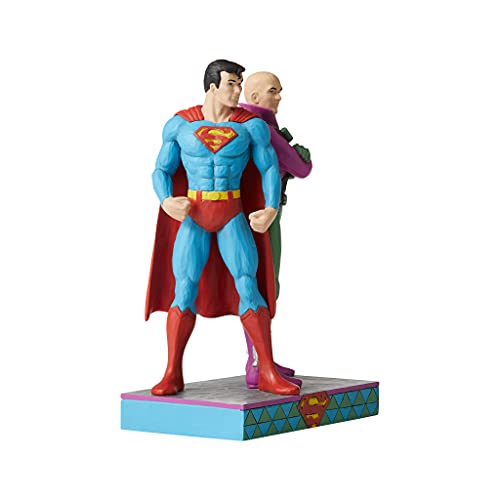 Jim Shore Justice League Superman & Lex Luthor Figurine